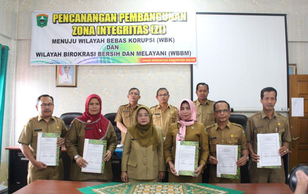 Pencanangan pembangunan Zona Integritas (ZI) Menuju wilayah bebas korupsi (WBK) dan Wilayah Birokras