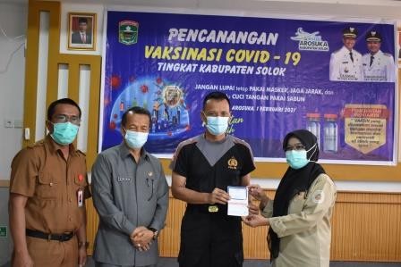 Pencanangan Vaksinasi Covid-19 Kabupaten Solok Tahun 2021