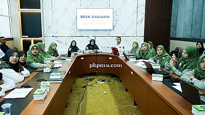 Puskesmas Jua Gaek mengikuti Desk Evaluasi penilaian menuju Zona Integritas Wilayah Bebas Korupsi 